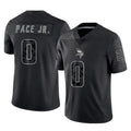 Mdoa MN.Vikings #0 Ivan Pace Jr. Player Black Reflective LImited Home Game Stitched Jerseys