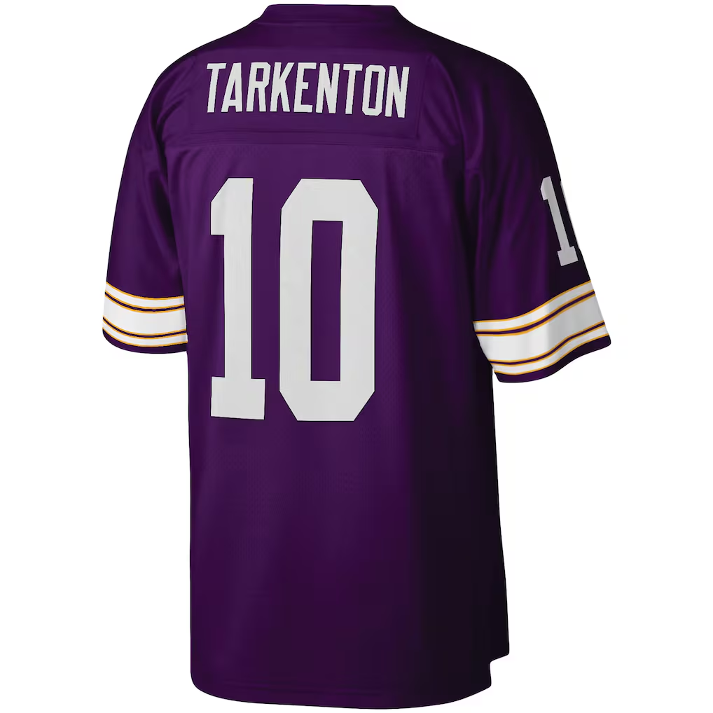 Mdoa MN.Vikings #10 Fran Tarkenton Mitchell & Ness Purple Legacy Replica Jersey
