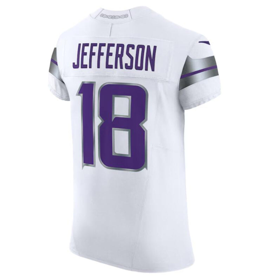 Mdoa MN.Vikings #18 Justin Jefferson White Alternate Vapor F.U.S.E. Elite Player American Stitched Jersey