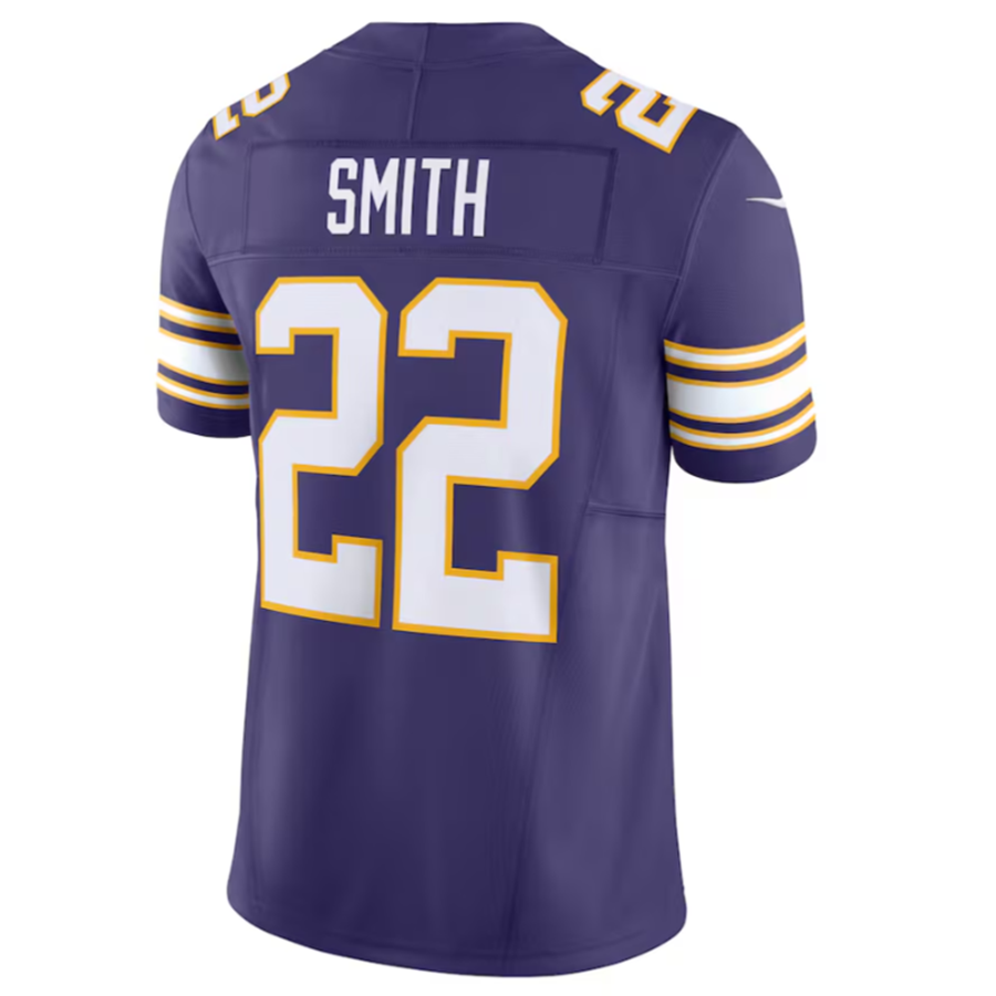 Mdoa MN.Vikings #22 Harrison Smith Purple Vapor F.U.S.E. Limited Jersey Stitched American Stitched Jersey