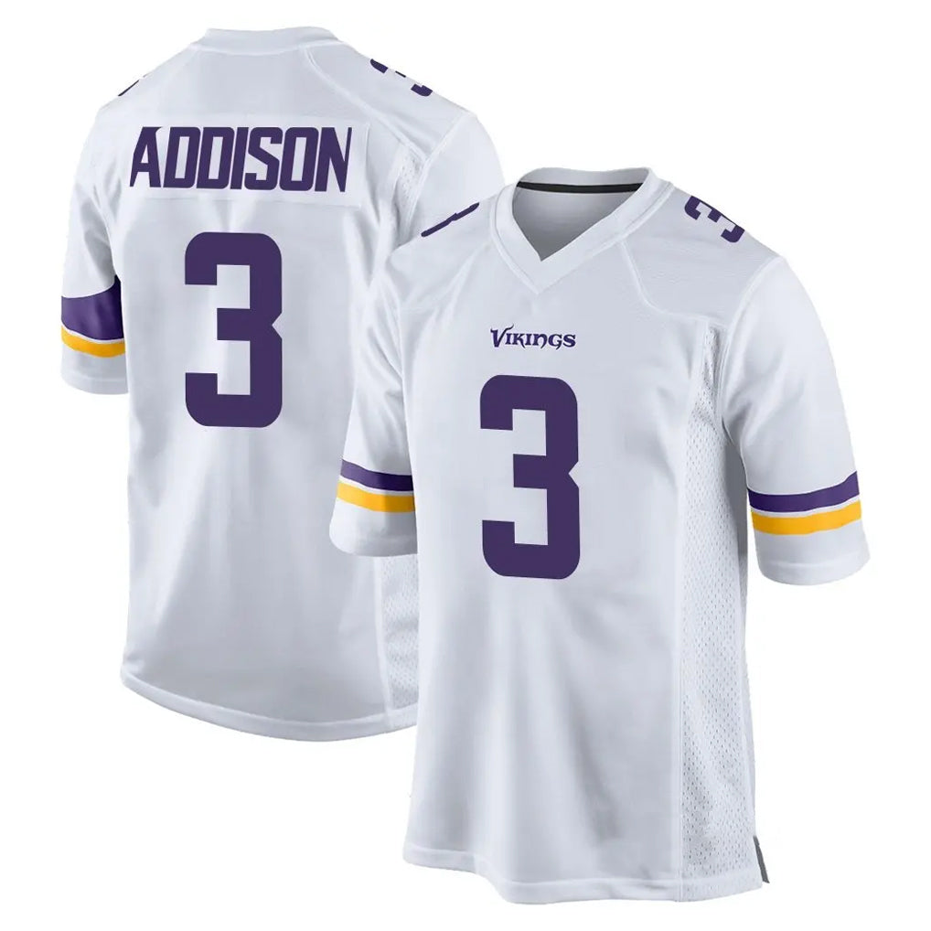 Mdoa MN.Vikings #3 Jordan Addison Player White Home Game Stitched Jerseys