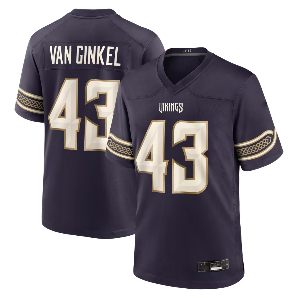 Mdoa MN.Vikings #43 Andrew Van Ginkel Purple 2026 Rivalries Collection Game Stitched Jerseys