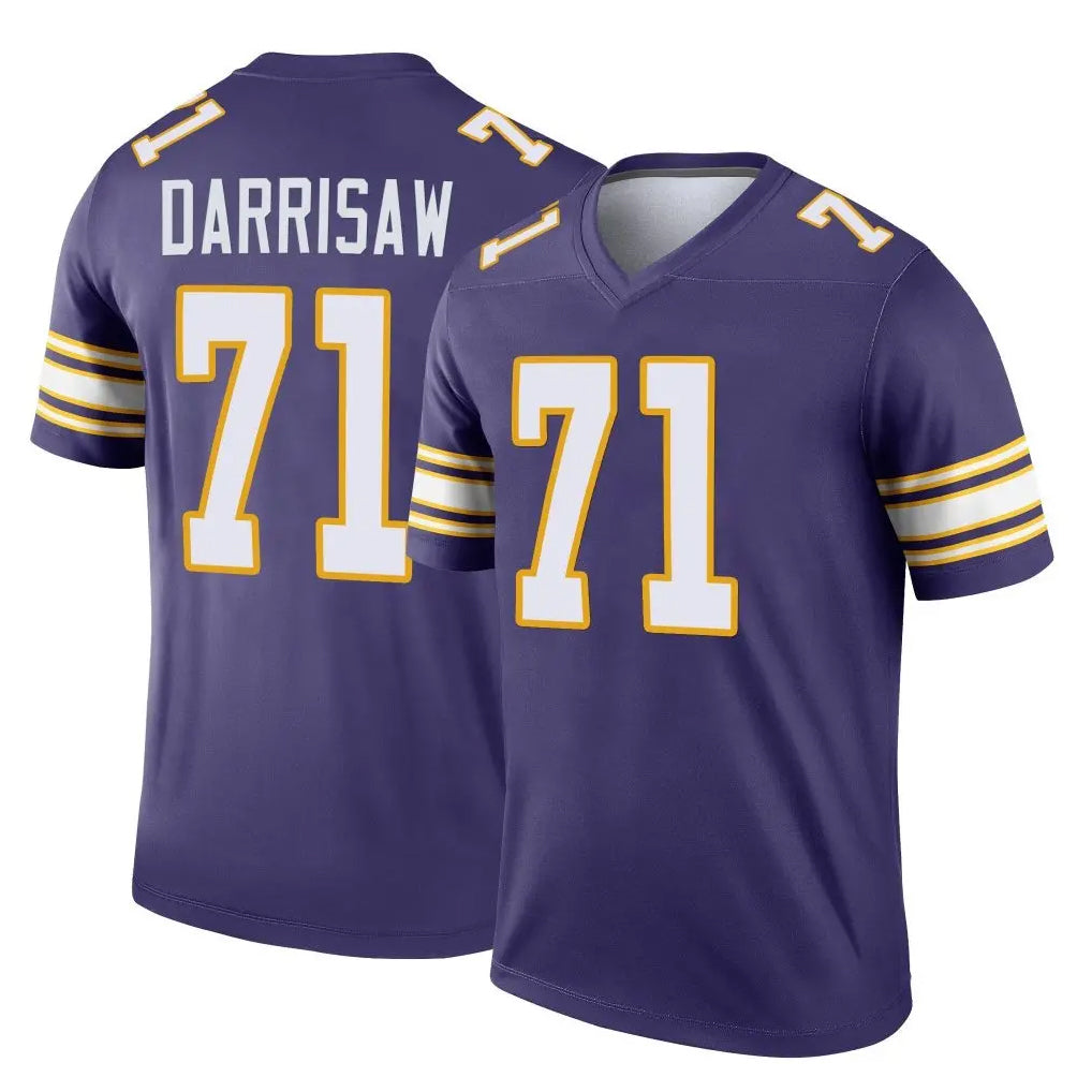 Mdoa MN.Vikings #71 Christian Darrisaw Player Purple Limited Classic Home Game Stitched Jerseys
