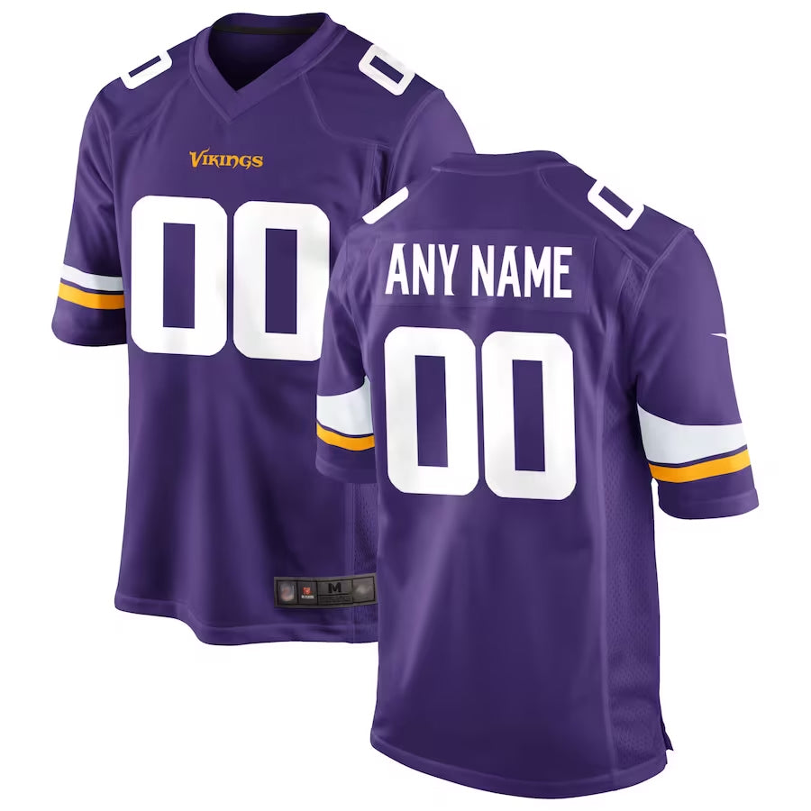 Mdoa Custom MN.Vikings Game Home Stitched Jerseys