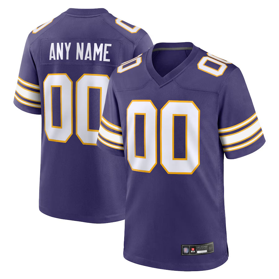 Mdoa Custom MN.Vikings Secondary Alternate Game Stitched Jerseys