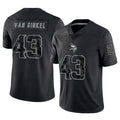 Mdoa MN.Vikings #43 Andrew Van Ginkel Player Black REFLECTIVE Limited Stitched Jerseys