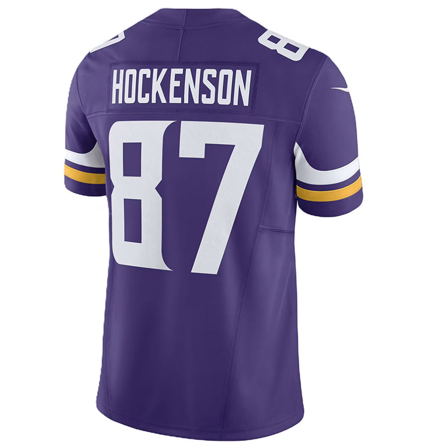 Mdoa MN.Vikings #87 T.J. Hockenson Player Purple Vapor F.U.S.E. Limited Stitched Jerseys