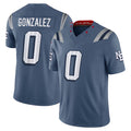 Mdoa NE.Patriots #0 Christian Gonzalez Player Storm Blue Rivalries Collection Limited Stitched Jerseys