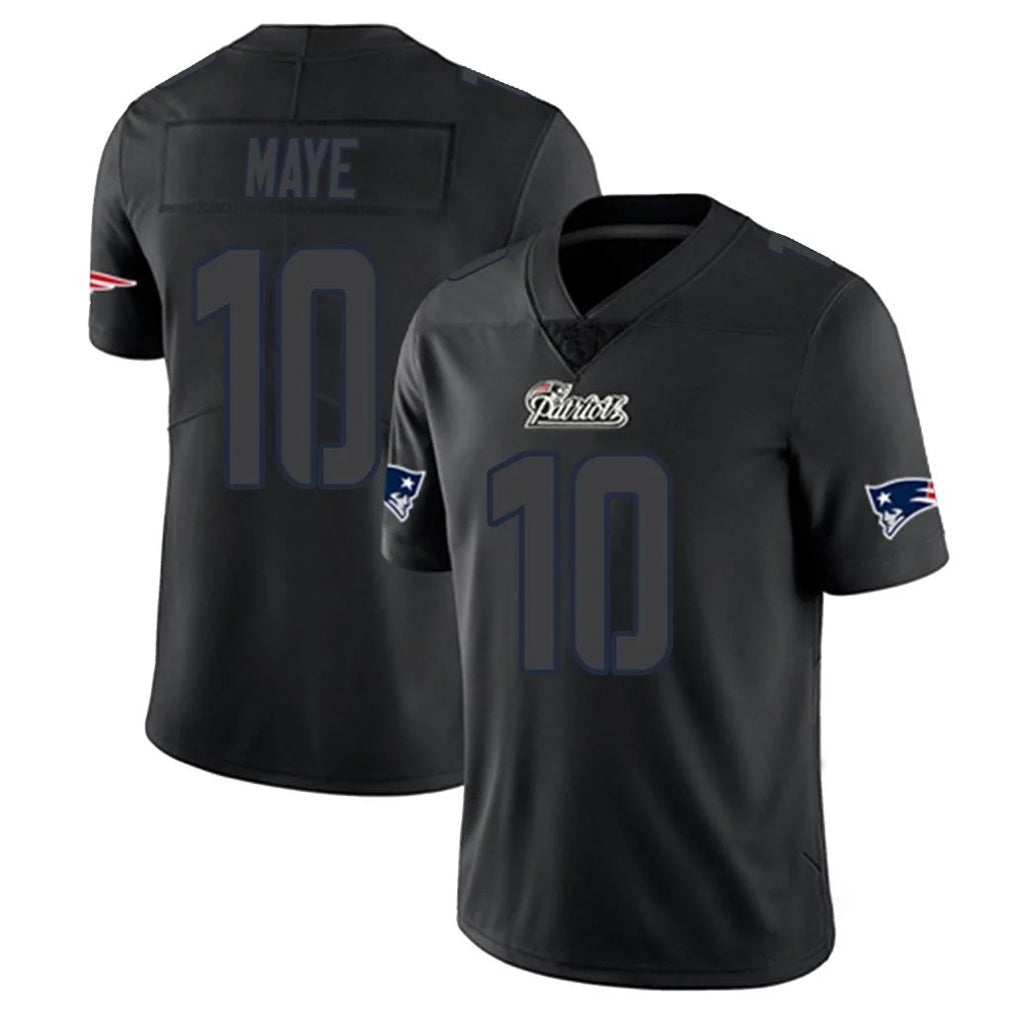 Mdoa NE.Patriots #10 Drake Maye Player Black Impact LImited Home Game Stitched Jerseys