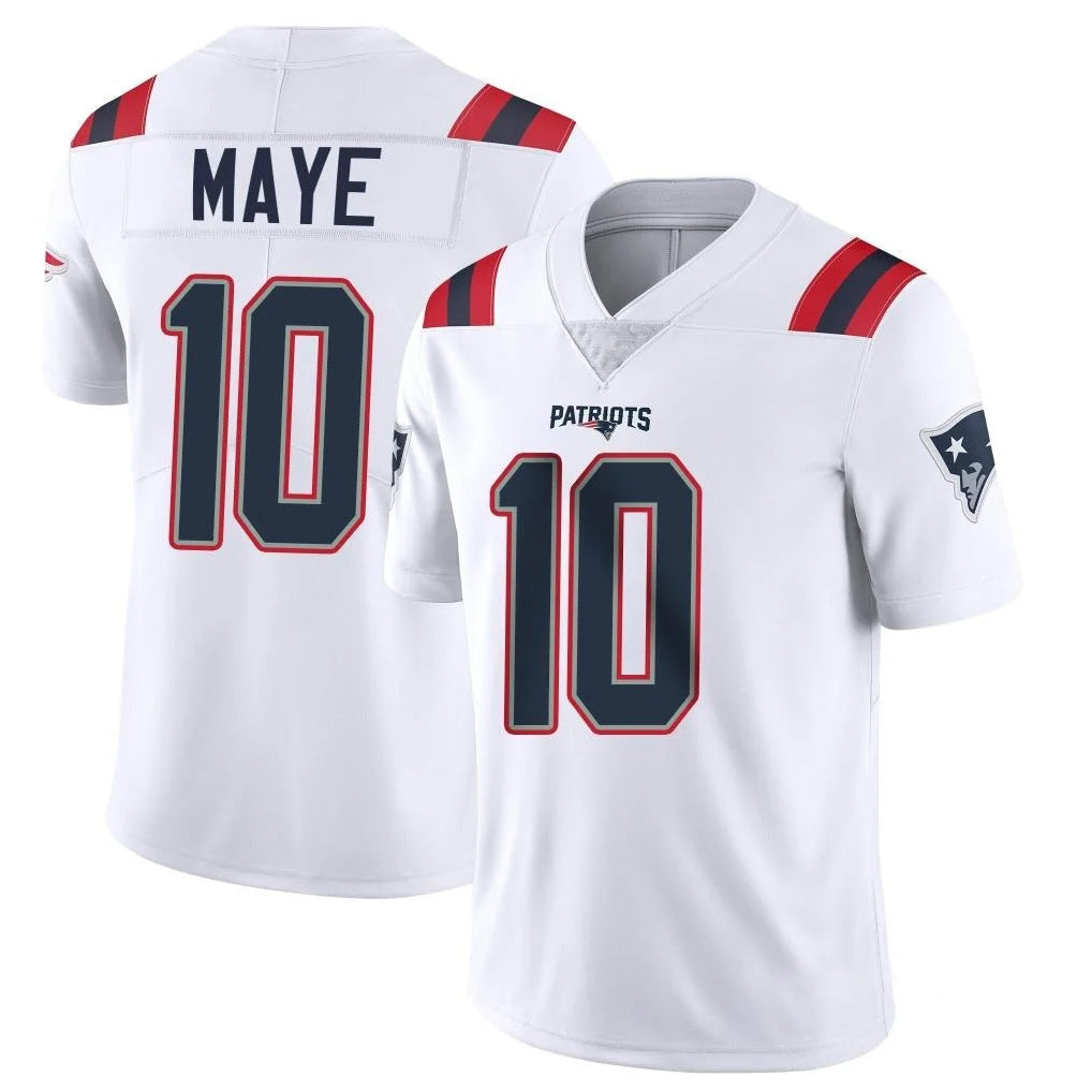 Mdoa NE.Patriots #10 Drake Maye Player White Vapor Untouchable Home Game Stitched Jerseys