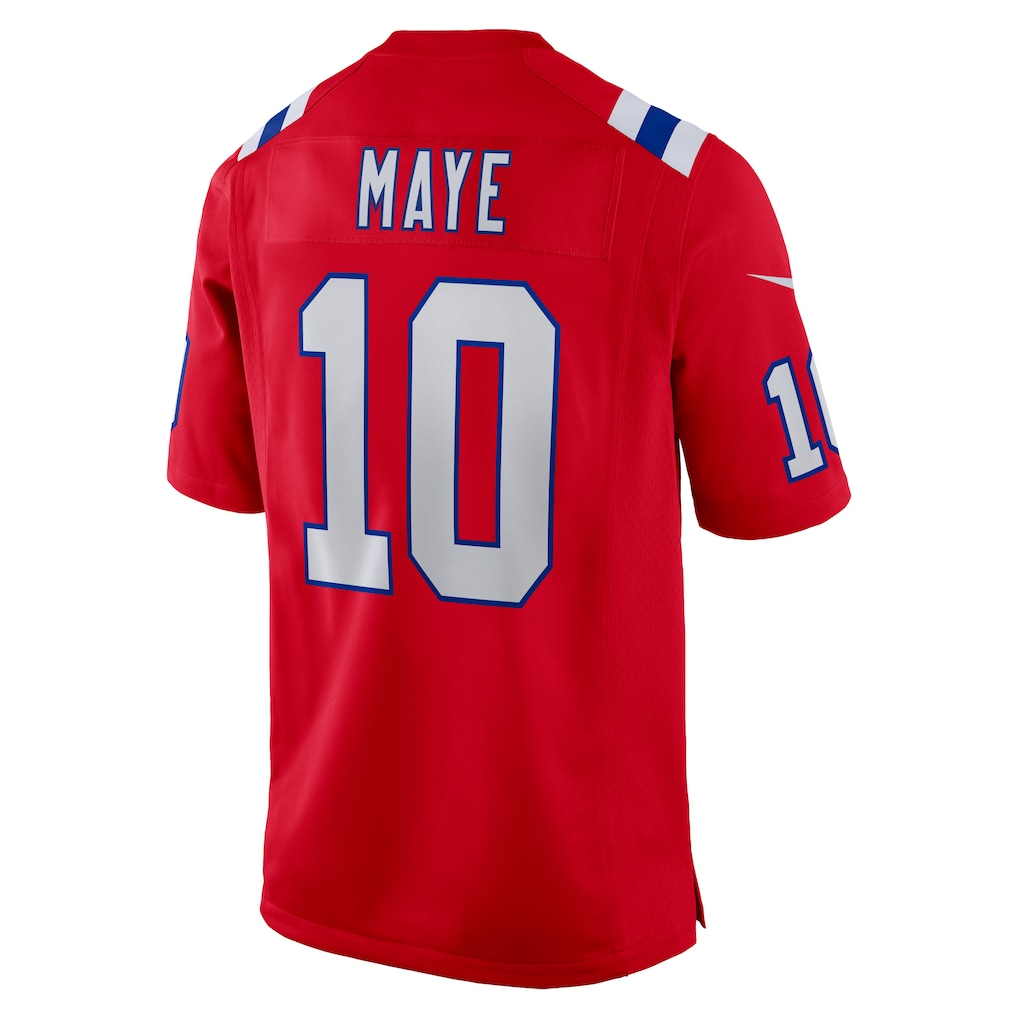 Mdoa NE.Patriots #10 Drake Maye Red Player Game Stitched Jerseys