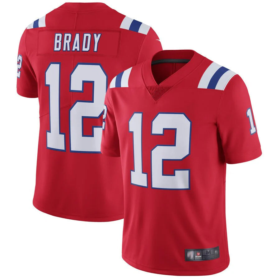 Mdoa NE.Patriots #12 Tom Brady Player Red Home Limited Stitched Jerseys