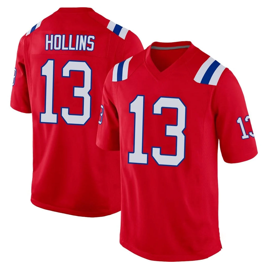Mdoa NE.Patriots #13 Mack Hollins Player Red Home Game Stitched Jerseys