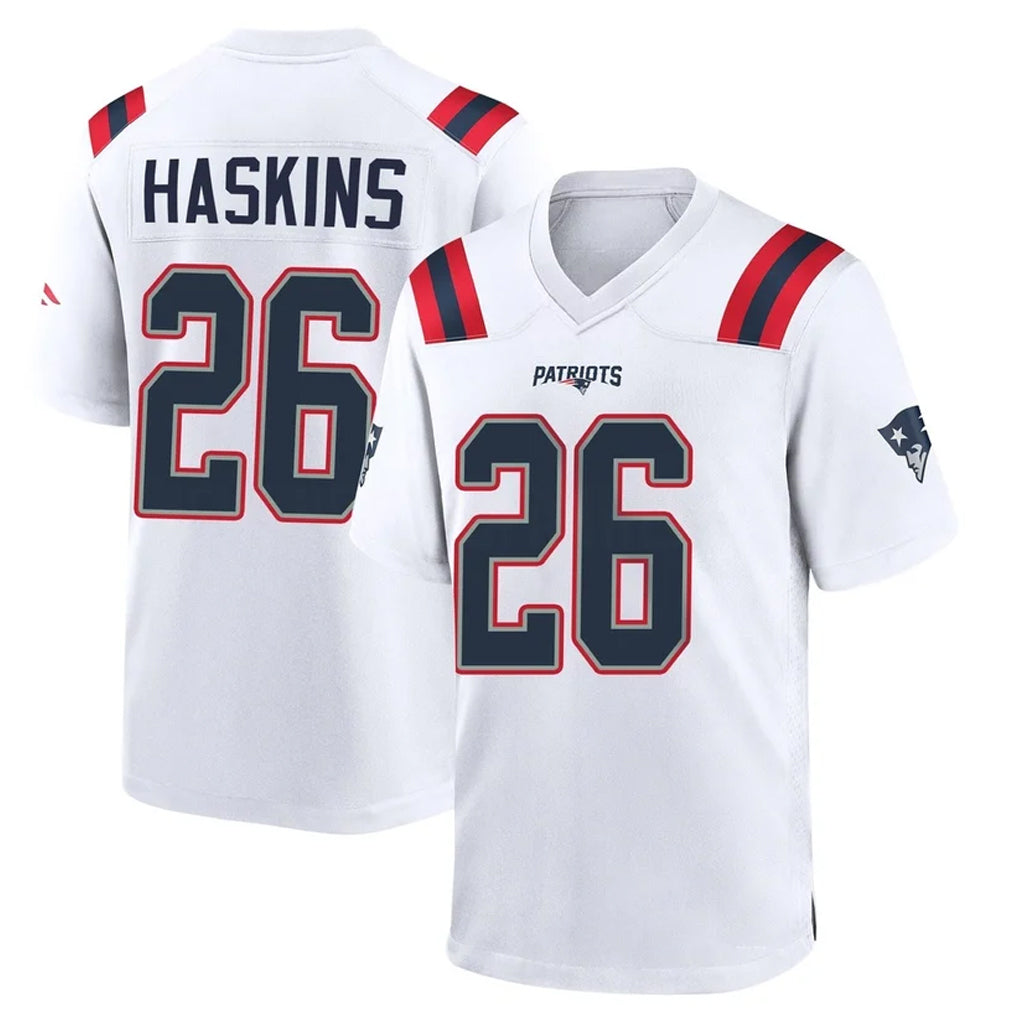 Mdoa NE.Patriots #26 Hassan Haskins Player White Home Game Stitched Jerseys