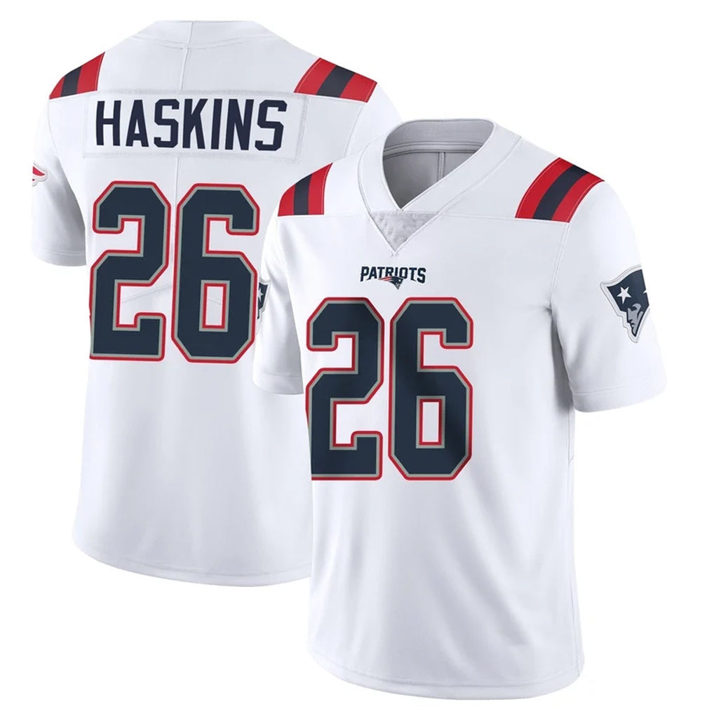 Mdoa NE.Patriots #26 Hassan Haskins Player White Vapor Untouchable Home Game Stitched Jerseys