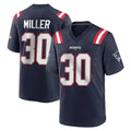 Mdoa NE.Patriots #30 Jam Miller Player Navy Home Game Stitched Jerseys