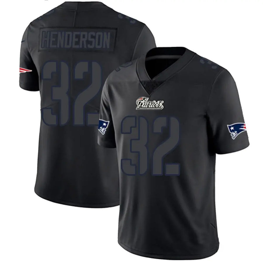 Mdoa NE.Patriots #32 TreVeyon Henderson Player Black Limited Impact Stitched Jerseys