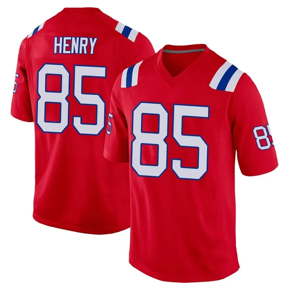 Mdoa NE.Patriots #85 Hunter Henry Player Red Home Game Stitched Jerseys