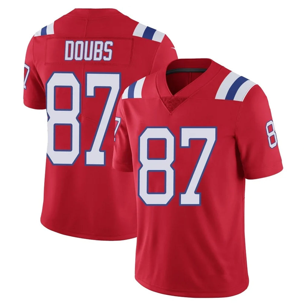 Mdoa NE.Patriots #87 Romeo Doubs Player Red Vapor Untouchable Home Game Stitched Jerseys