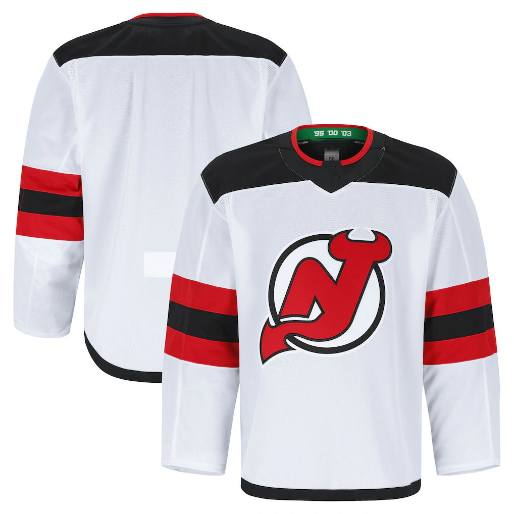 Mdoa N.Jersey Devils White Away Authentic Pro Jerseys