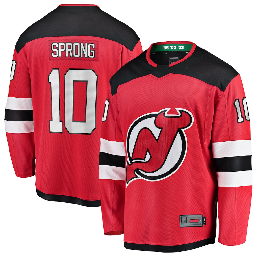Mdoa N.Jersey Devils #10 Daniel Sprong Red Home Breakaway Jerseys