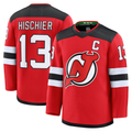 Mdoa N.Jersey Devils #13 Nico Hischier Red Home Premium Jerseys