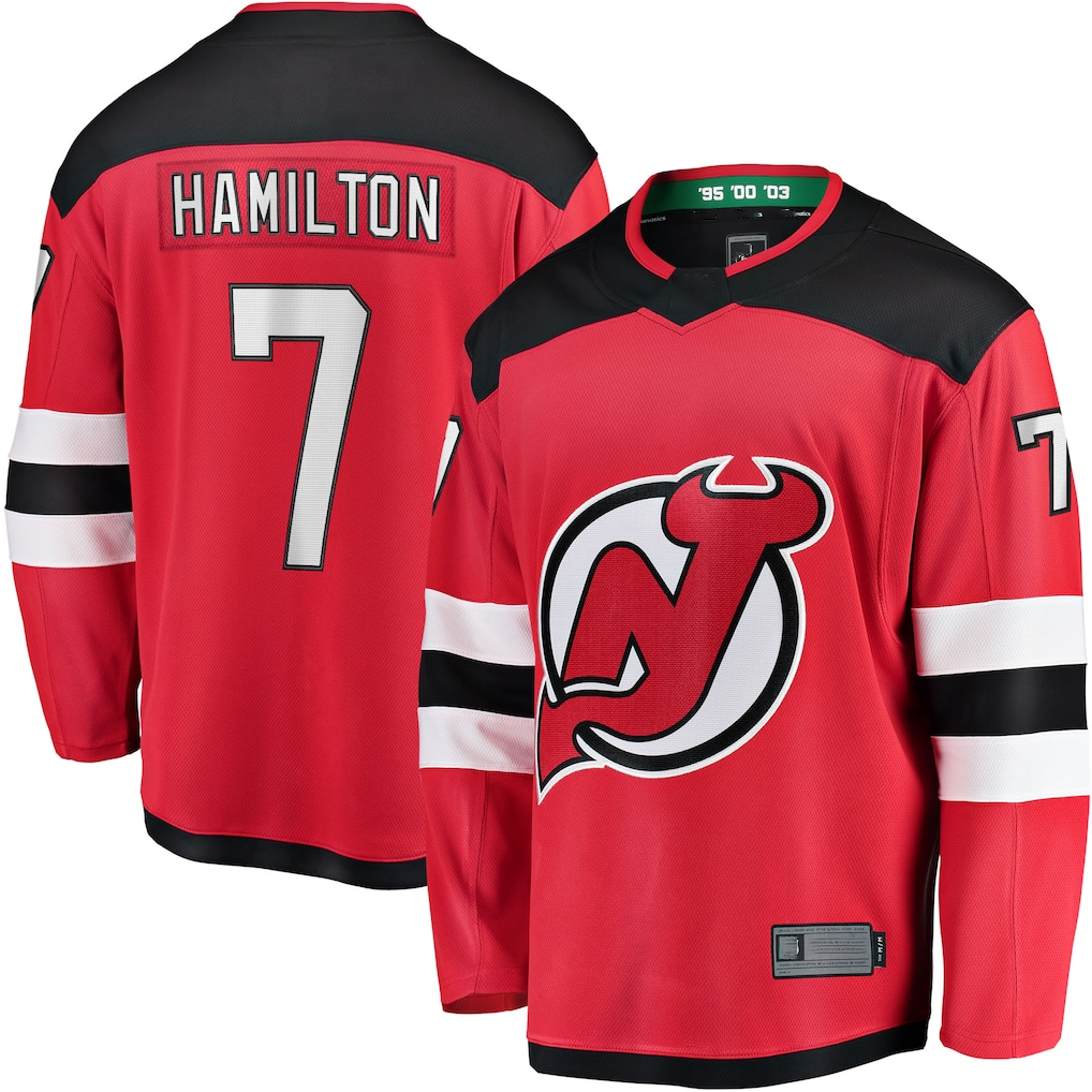 Mdoa N.Jersey Devils #7 Dougie Hamilton Red Breakaway Player Jerseys