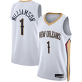 Mdoa NO.Pelicans #1 Zion Williamson White Swingman Stitched Jerseys- Association Edition