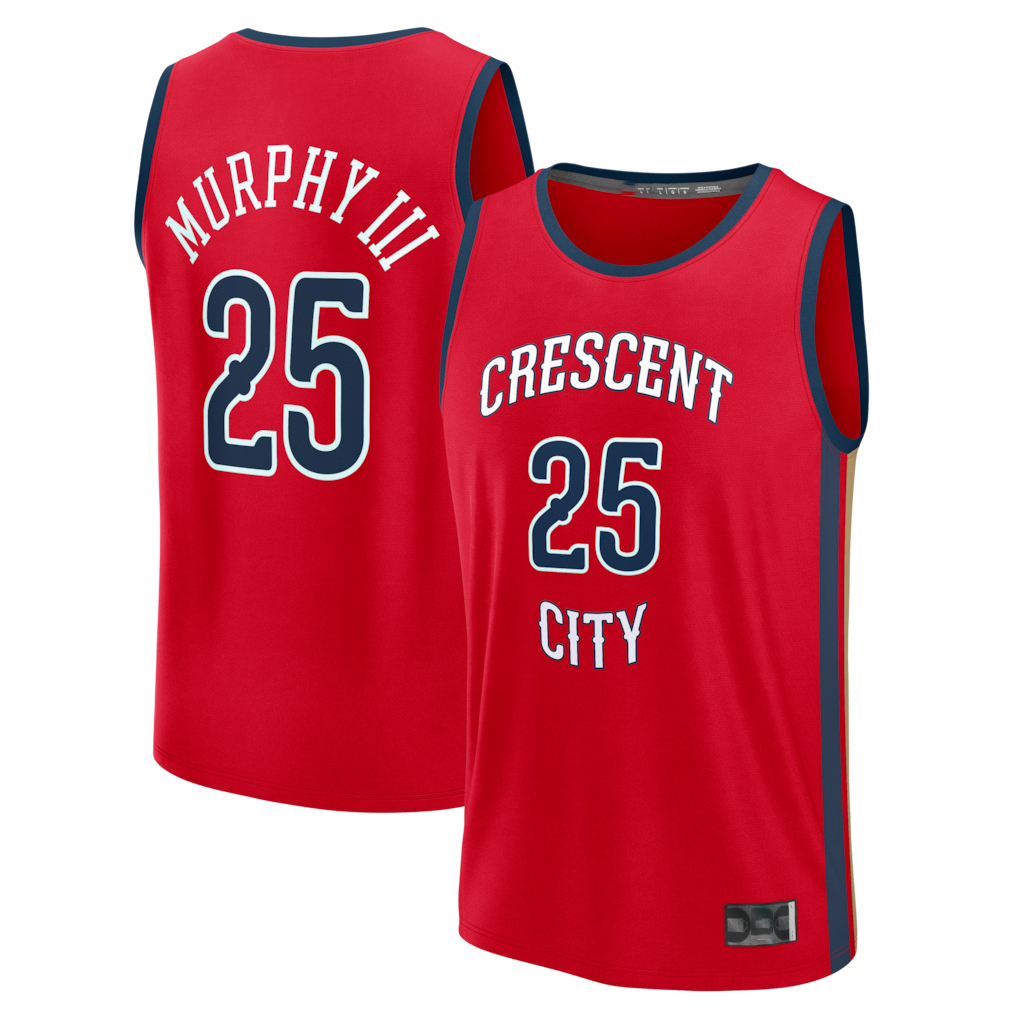 Mdoa NO.Pelicans #25 Trey Murphy III Red Fast Break Replica Player Stitched Jerseys- Statement Edition