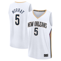 Mdoa NO.Pelicans #5 Dejounte Murray White Fast Break Replica Player Stitched Jerseys- Association Edition