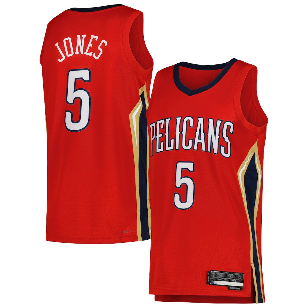 Mdoa NO.Pelicans #5 Herbert Jones Red Swingman Stitched Jerseys- Statement Edition
