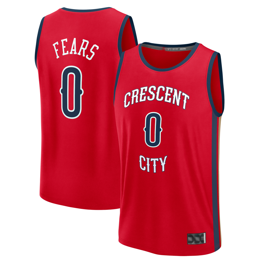 Mdoa NO.Pelicans #0 Jeremiah Fears Red Fast Break Replica Player Stitched Jerseys- Statement Edition