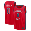 Mdoa NO.Pelicans #0 Jeremiah Fears Red Fast Break Replica Player Stitched Jerseys- Statement Edition