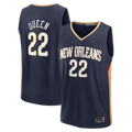 Mdoa NO.Pelicans #22 Derik Queen Navy Fast Break Replica Stitched Jerseys- Icon Edition