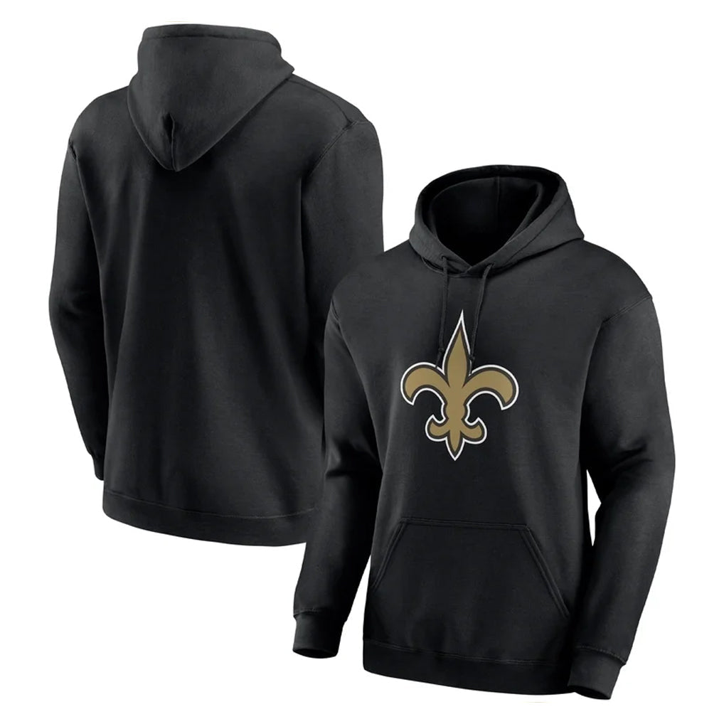 Mdoa NO.Saints Black Pullover Hoodies Limited Blank Player Stitched Jerseys