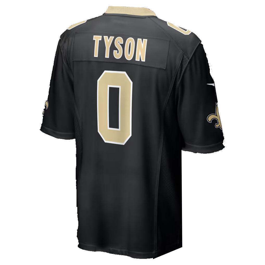 Mdoa NO.Saints #0 Jordyn Tyson Black 2026 Draft First Round Pick No. 8 Team Game Stitched Jerseys