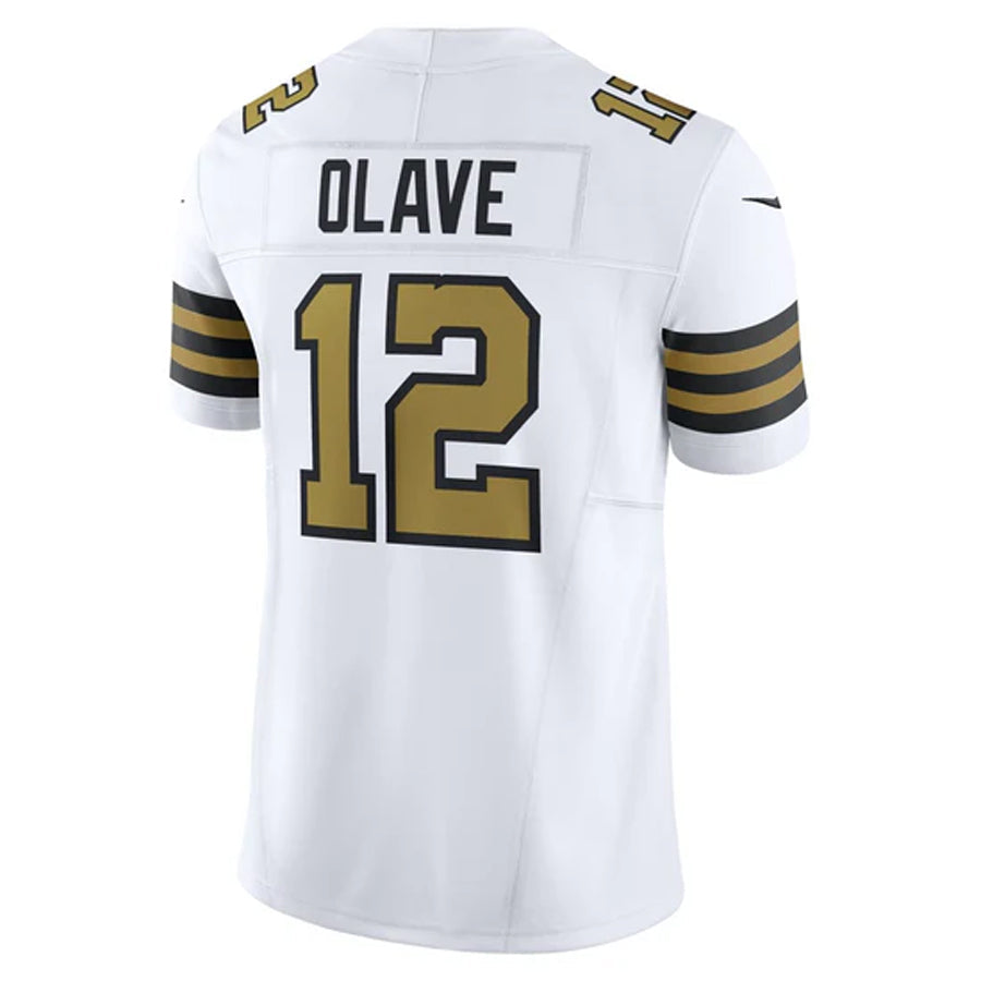 Mdoa NO.Saints #12 Chris Olave Player White Vapor Limited Stitched Jerseys