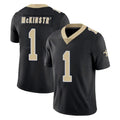Mdoa NO.Saints #1 Kool-Aid McKinstry Player Black Limited Vapor Untouchable Home Game Stitched Jerseys