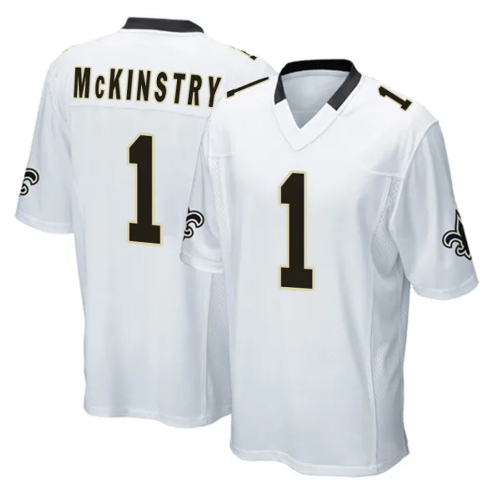 Mdoa NO.Saints #1 Kool-Aid McKinstry Player White Home Game Stitched Jerseys