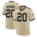 Mdoa NO.Saints #20 Pete Werner Player Gold Home Game Stitched Jerseys