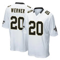 Mdoa NO.Saints #20 Pete Werner Player White Home Game Stitched Jerseys