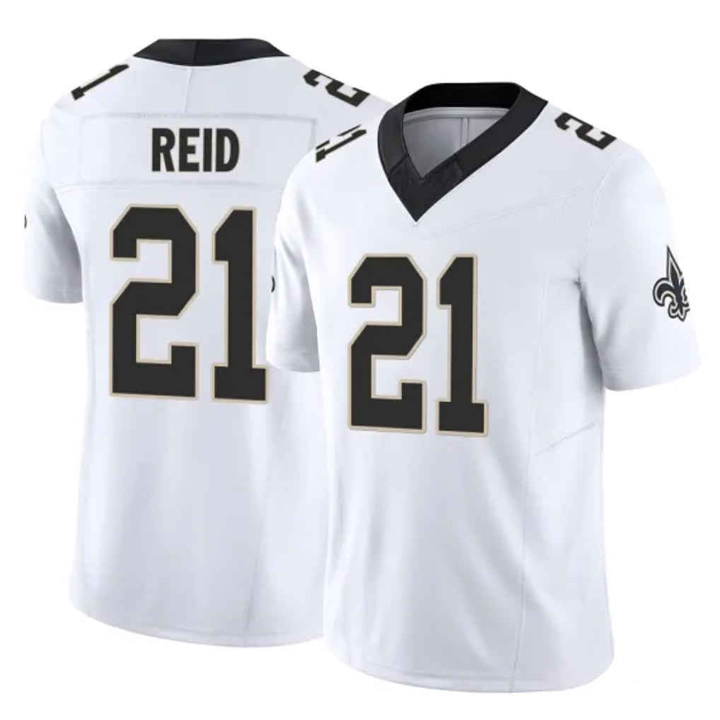 Mdoa NO.Saints #21 Justin Reid Player White Limited Vapor F.U.S.E. Home Game Stitched Jerseys