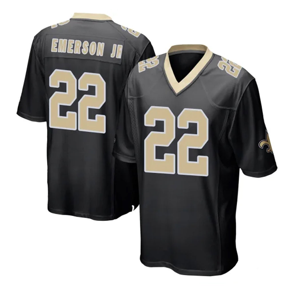 Mdoa NO.Saints #22 Martin Emerson Jr. Player Black Home Game Stitched Jerseys