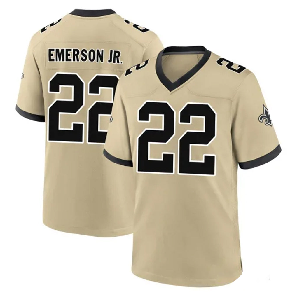 Mdoa NO.Saints #22 Martin Emerson Jr. Player Gold Home Game Stitched Jerseys
