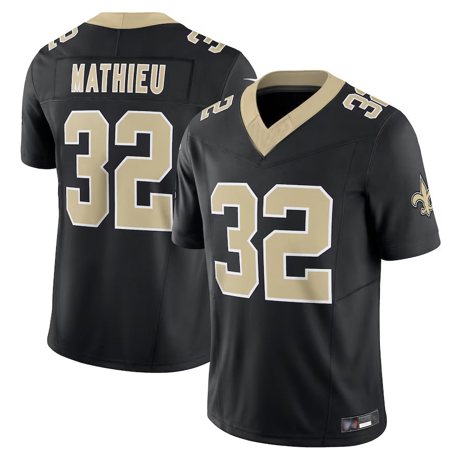 Mdoa NO.Saints #32 Tyrann Mathieu Player Black Vapor F.U.S.E. Limited Stitched Jerseys