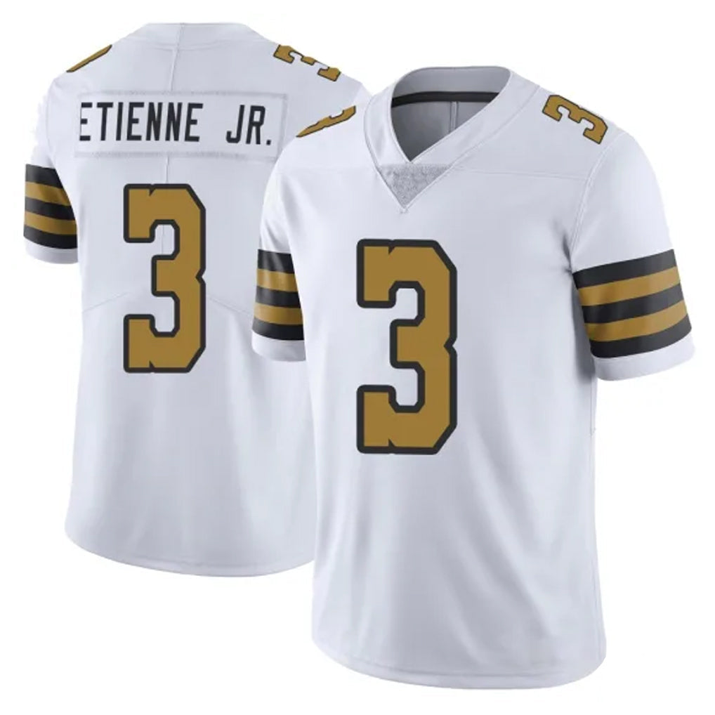 Mdoa NO.Saints #3 Travis Etienne Jr. Player White Limited Color Rush Home Game Stitched Jerseys
