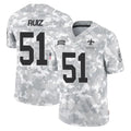Mdoa NO.Saints #51 Cesar Ruiz Player Arctic Camo Salute To Service Limited Game Stitched Jerseys