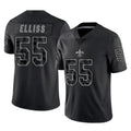 Mdoa NO.Saints #55 Kaden Elliss Player Black Limited Reflective Home Game Stitched Jerseys