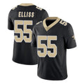 Mdoa NO.Saints #55 Kaden Elliss Player Black Limited Vapor Untouchable Home Game Stitched Jerseys