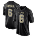 Mdoa NO.Saints #6 Tyler Shough Player Black Carbon Fashion Home Game Stitched Jerseys